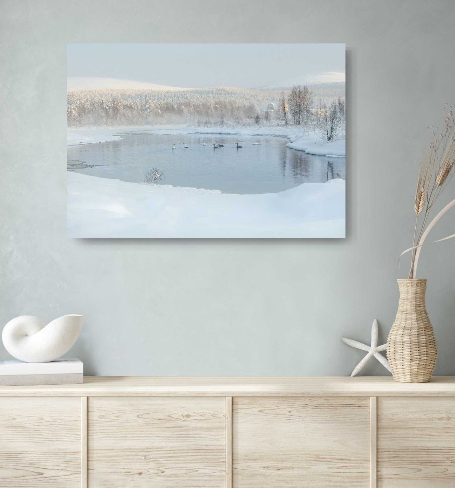 WINTER SWAN POND